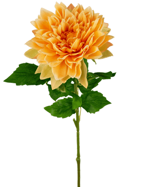 Georgine artificiel Real Touch jaune 70 cm