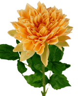 Georgine artificiel Real Touch jaune 70 cm