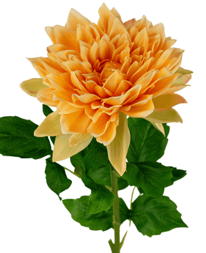 Georgine artificiel Real Touch jaune 70 cm