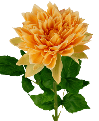 Georgine artificiel Real Touch jaune 70 cm