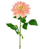 Georgine artificiel Real Touch jaune/rose 70 cm