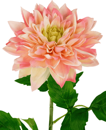 Georgine artificiel Real Touch jaune/rose 70 cm