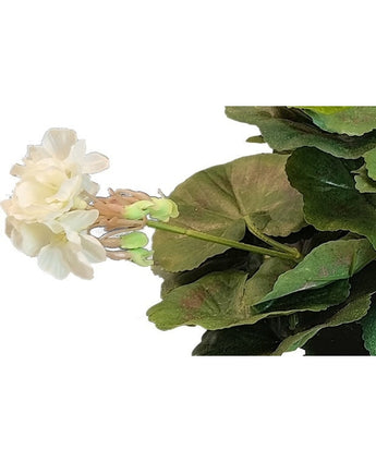 Géranium artificiel 40 cm blanc