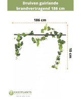Guirlande de raisin 186 cm ignifugé