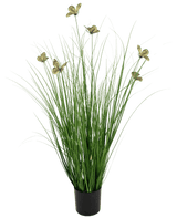 Herbe artificielle butterfly onion grass pot 90cm ignifugée