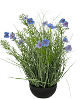Herbe artificielle violette Gesang Flower onion grass pot 56 cm ignifugée