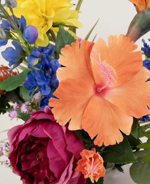 Fleurs artificielles bouquet Hibiscus Fiesta