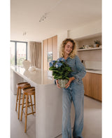 Hortensia artificiel 43 cm bleu