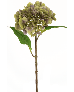 Hortensia artificiel Deluxe 55 cm vert/mauve
