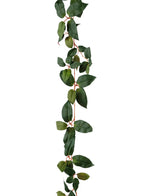 De Kunst Tradescantia Slinger Groen 180 cm heeft een lange, hangende klimplant met groene, ovale bladeren en dunne, roodachtige stengels, afgebeeld tegen een witte achtergrond.
