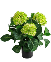 Hortensia artificiel 43 cm vert