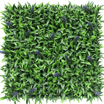 Mur végétal artificiel Lavande 50x50 cm UV