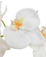 Orchidée artificielle 118 cm blanche en pot