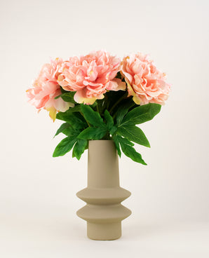 Bouquet artificiel Peony rose pâle 39 cm
