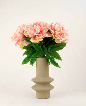 Bouquet artificiel Peony rose pâle 39 cm