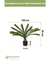 Plante artificielle Cycus Palm Deluxe 95 cm
