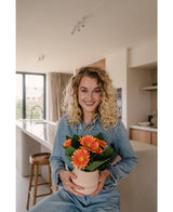 Plante artificielle Gerbera 28 cm orange