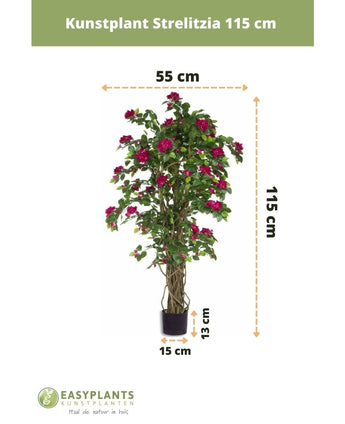 Plante artificielle de bougainvilliers Liana Fuchsia 115 cm