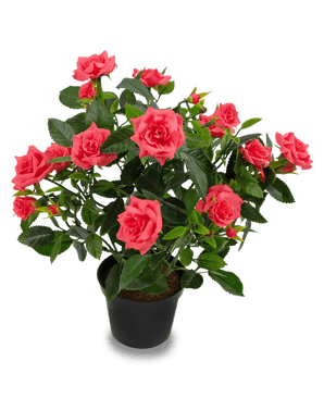 Plante artificielle mini rose 35 cm