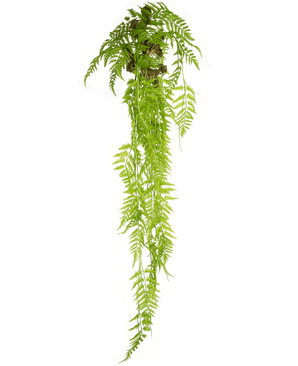 Plante artificielle tombante Fern Deluxe 150 cm avec système de suspension