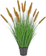 Plante de gazon artificiel roseau d'autruche 100 cm