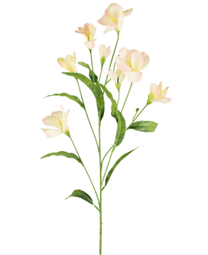 Rhododendron artificiel Azalea Real Touch Rose crème 80cm