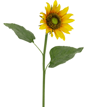 Tournesol artificiel 52 cm jaune