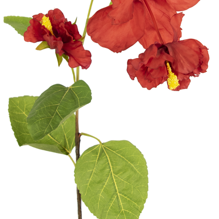 Fleur artificielle Hibiscus 92 cm rouge