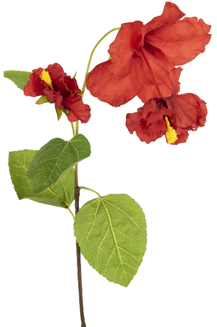 Fleur artificielle Hibiscus 92 cm rouge