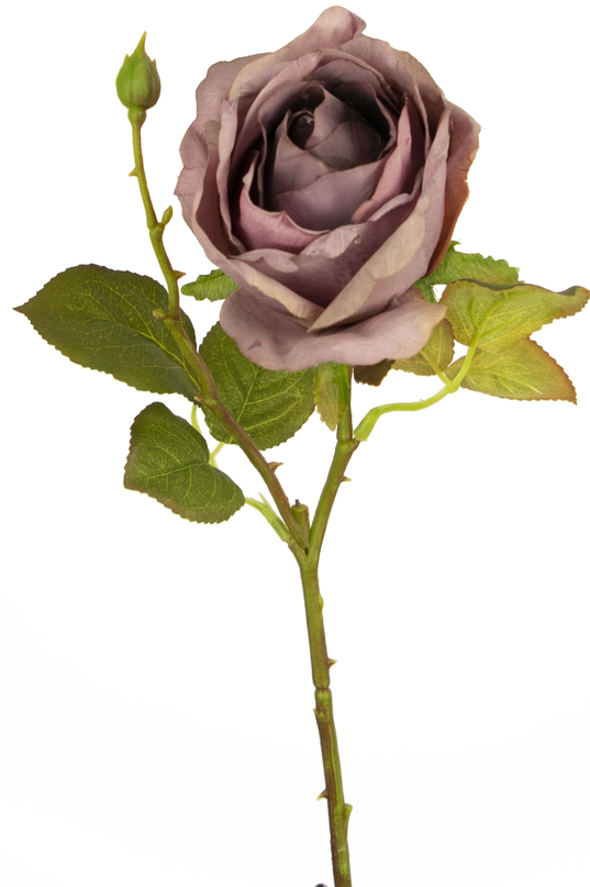 Rose artificielle Deluxe 45 cm violet