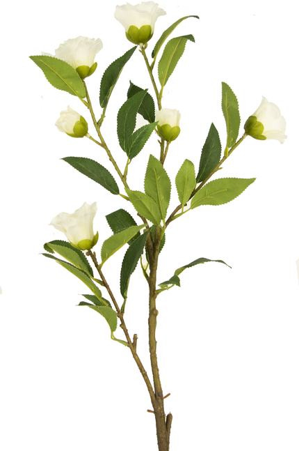 Fleur artificielle Cammellia 80 cm blanc