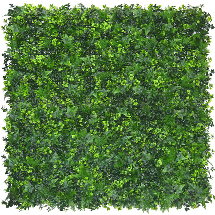 Mur végétal artificiel Mélange 50x50 cm UV ignifugé