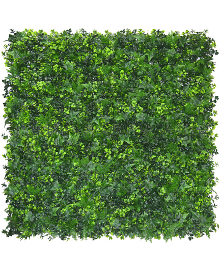 Mur végétal artificiel Mélange 50x50 cm UV ignifugé