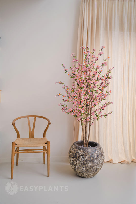 Plante artificielle de fleurs de cerisier 150 cm