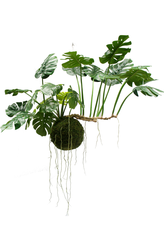 Plante artificielle tombante Monstera Deluxe 80 cm