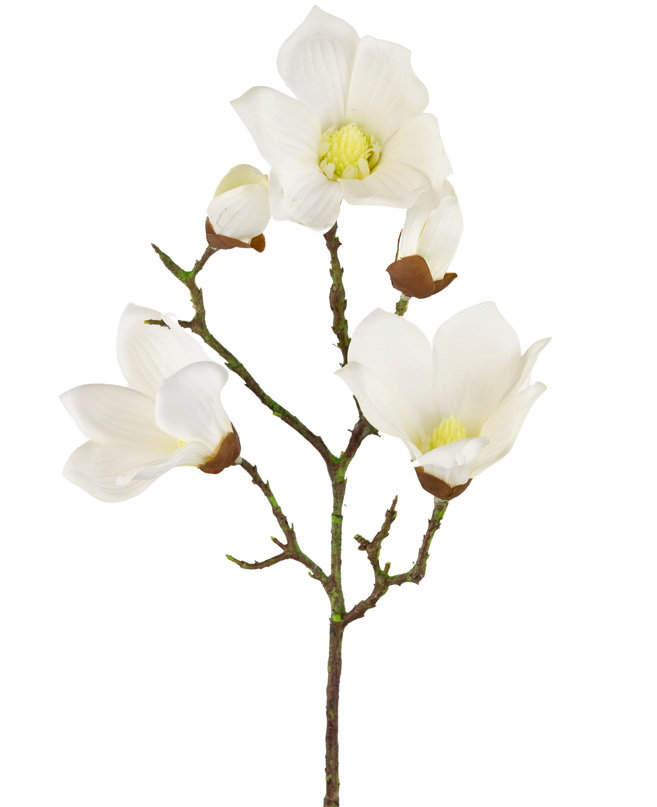 Magnolia artificiel Real Touch White 72cm