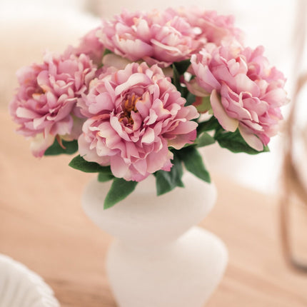 Bouquet artificiel Peony rose clair 39 cm