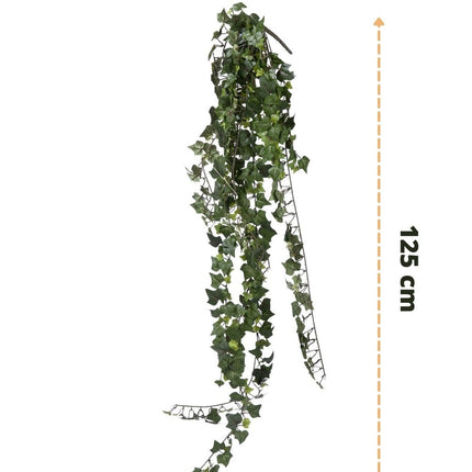 Plante artificielle tombante de lierre 125 cm ignifugée