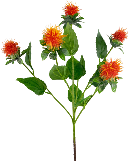 Fleur artificielle Carthame 79 cm orange