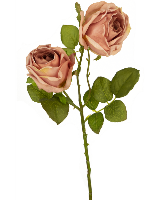 Rose artificielle Deluxe 55 cm rose