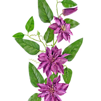 Fleur artificielle Clematis large 81 cm violet