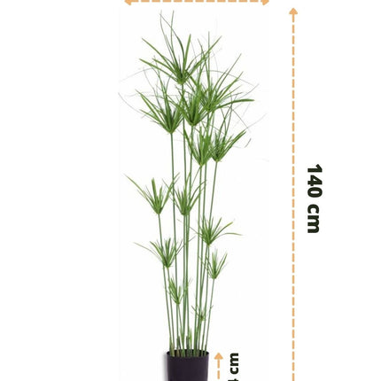 Plante de gazon artificiel Cyperus 140 cm
