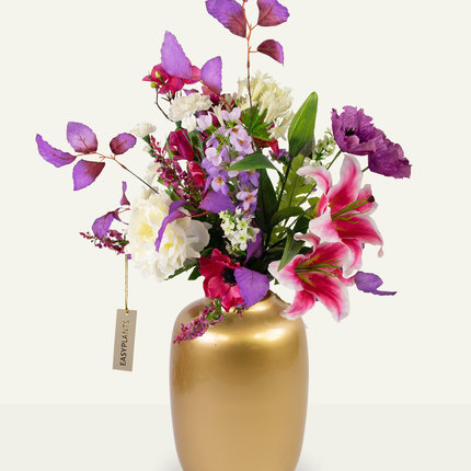Bouquet artificiel violet Flora 80 cm