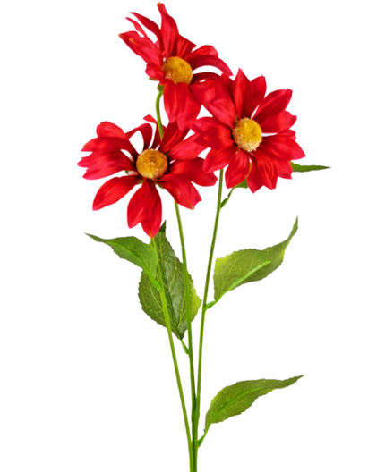 Marguerite artificielle 76 cm rouge