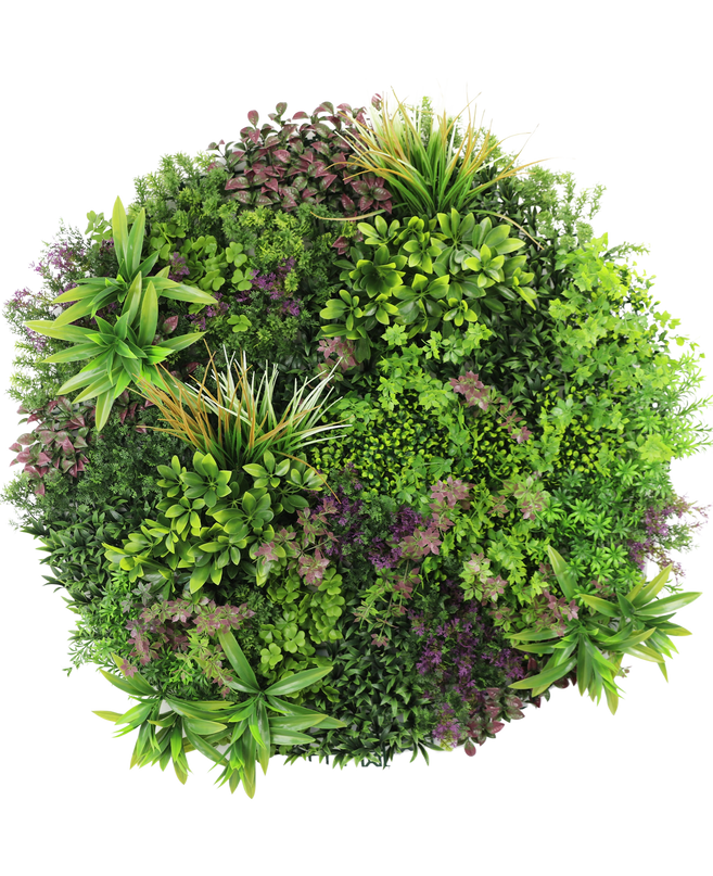 Cadre vegetal artificiel Ø100 cm de diamètre