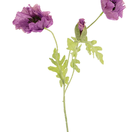 Fleur artificielle Coquelicot 73 cm lilas