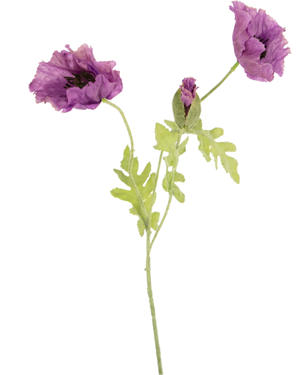 Fleur artificielle Coquelicot 73 cm lilas