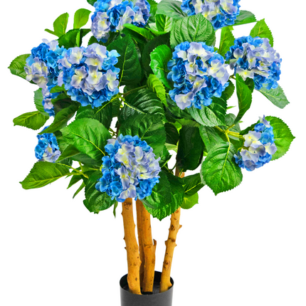 Hortensia artificiel 85 cm bleu