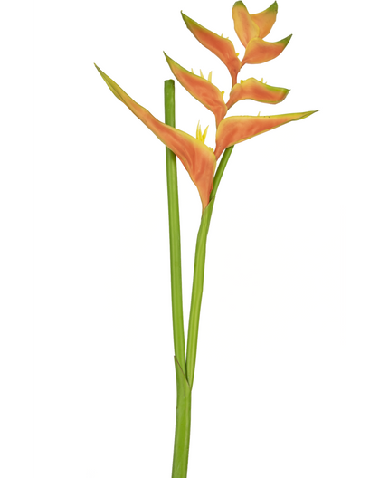 Fleur artificielle Heliconia 110 cm orange