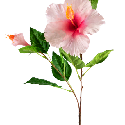 Fleur artificielle Hibiscus 73 cm rose clair
